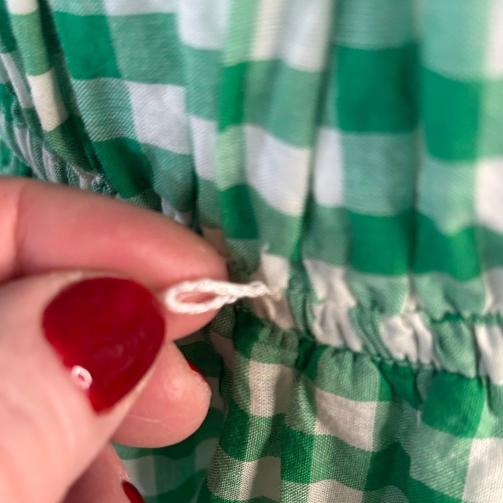 Draper James Mint Green Gingham Midi Dress ( doesnt have the belt) # 105 - Picture 10 of 11
